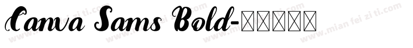 Canva Sams Bold字体转换
